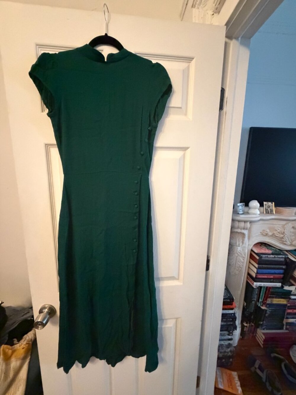 Reformation Gavin Dress - Emerald (6) - Picture 3 of 3